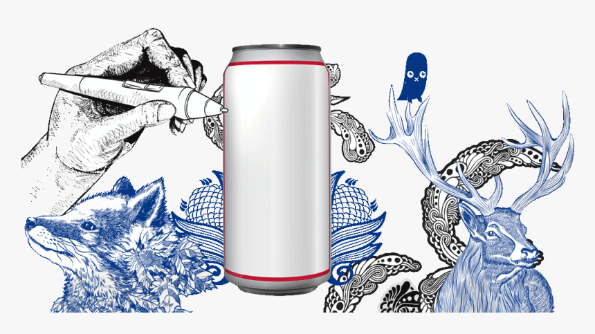 Pabst Blue Ribbon Art Can , Png Download - Pabst Art Can, Transparent Png, Free Download