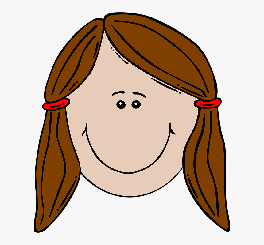 Girl, Brown, Lady, Woman, Faces, Face, Child, Hair - Sad Girl Face Cartoon, HD Png Download, Free Download