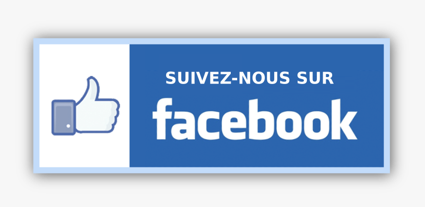 Suivez Nous Sur Facebook Rectangle Clip Arts - Follow Us On Facebook Button Png, Transparent Png, Free Download