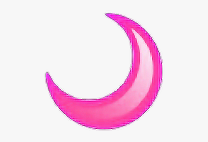 Pink Bynisha Pastel Hd - Transparent Pink Crescent Moon, HD Png Download, Free Download