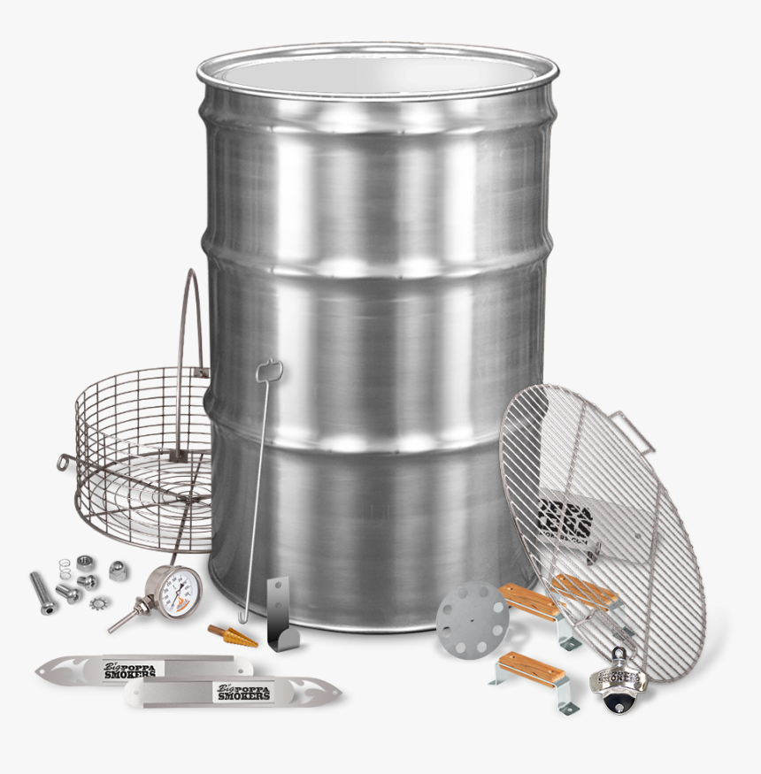 Bps Ss Drum Smoker Kit - Stainless Steel Smoker, HD Png Download, Free Download