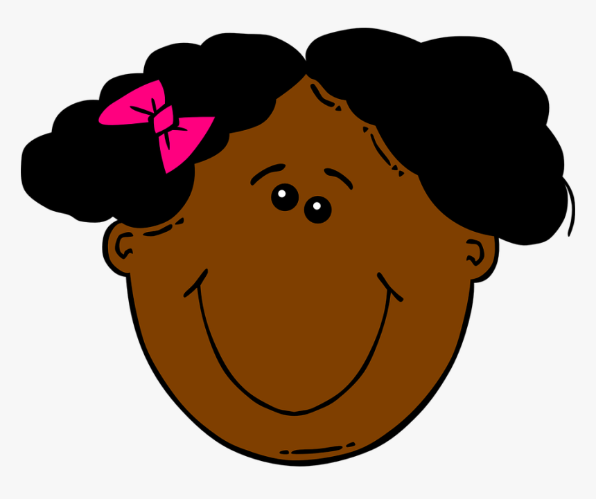 Free Vector Graphic - African American Girl Clip Art, HD Png Download, Free Download