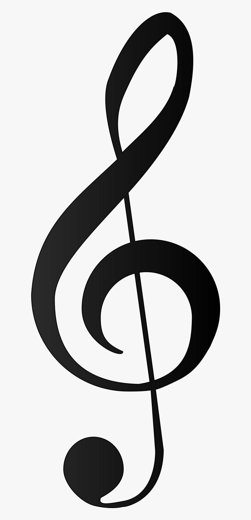 Treble Clef Tattoo Behind, HD Png Download, Free Download