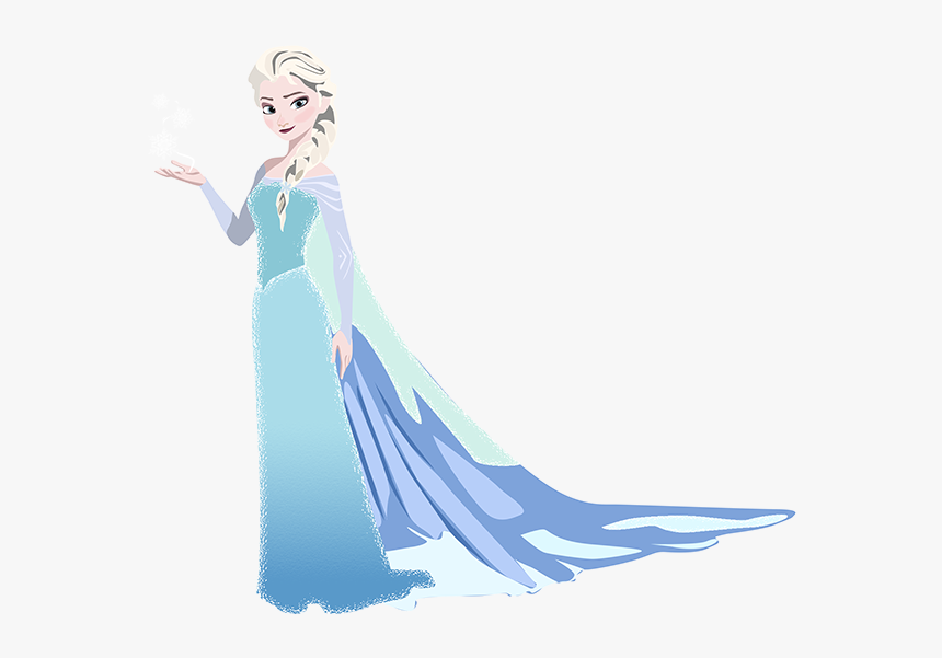 Download Elsa Frozen Vector Png - Elsa Frozen Silhouette, Transparent Png - kindpng