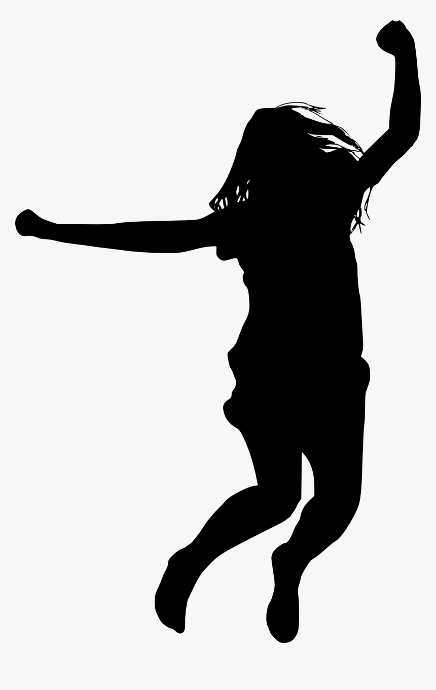 Transparent Elsa Silhouette Png - Girl Jumping Silhouette Png, Png Download, Free Download