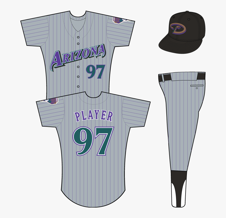 Arizona Diamondbacks 1998 Uniforms, HD Png Download, Free Download