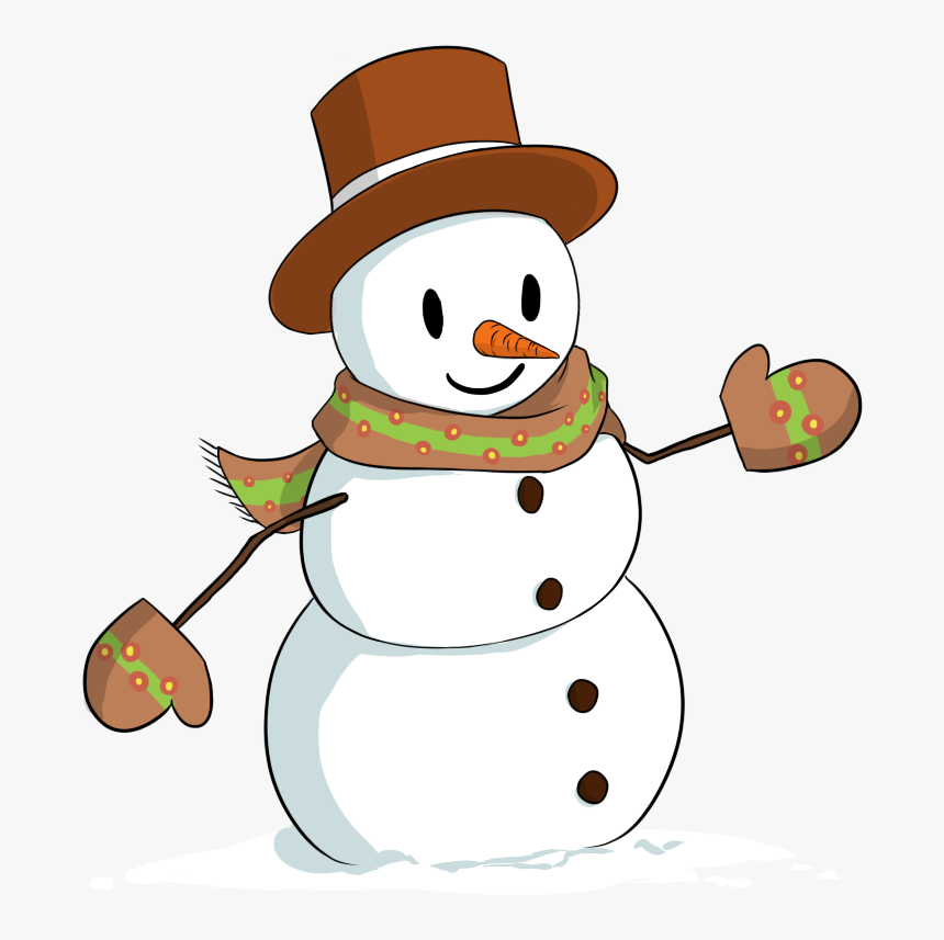 Snowman Blog Christmas Free Transparent Image Hd - Cute Cartoon Clipart Snowman, HD Png Download, Free Download