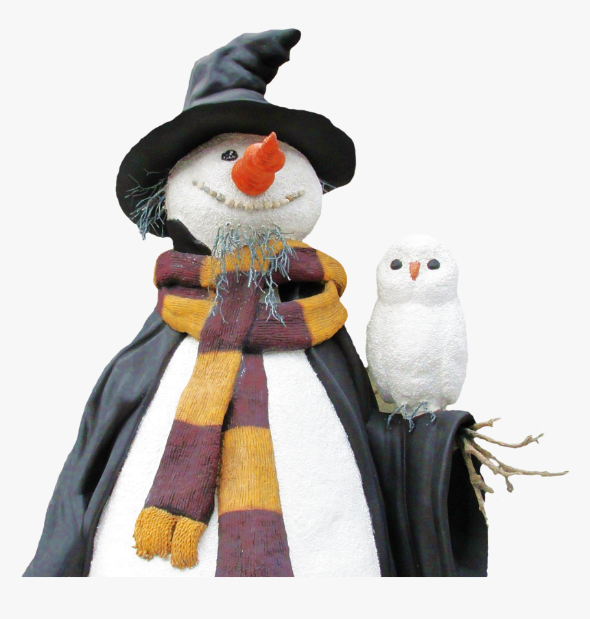 Snowman With Bird Png Image, Transparent Png, Free Download