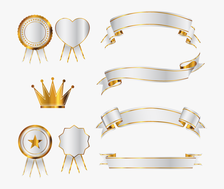 Gold Photography Euclidean Vector Banner Icon Clipart - Topo De Bolo Desenho, HD Png Download, Free Download