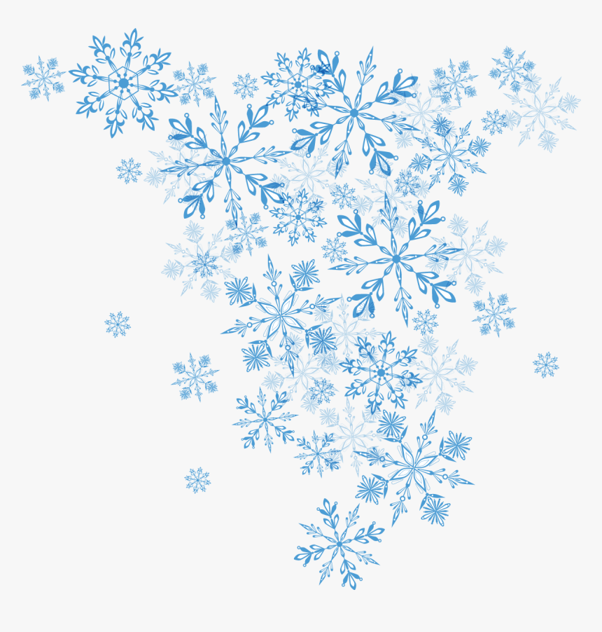 Snowflake Winter Euclidean Vector Christmas - Transparent Background Snowflakes Vector Transparent, HD Png Download, Free Download