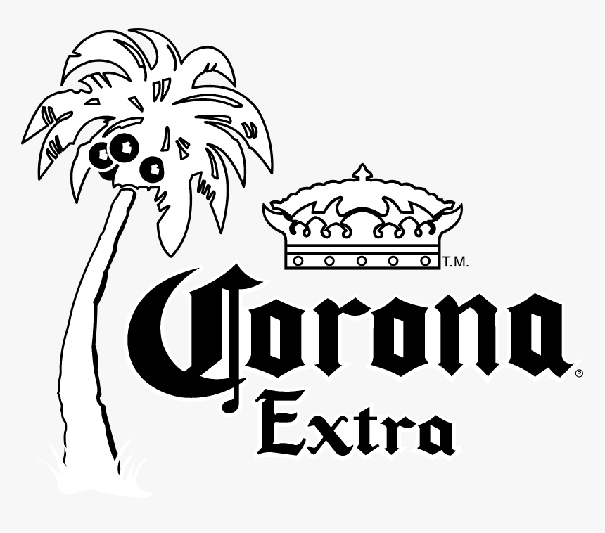 Corona Logo Black And White - Corona Extra, HD Png Download, Free Download