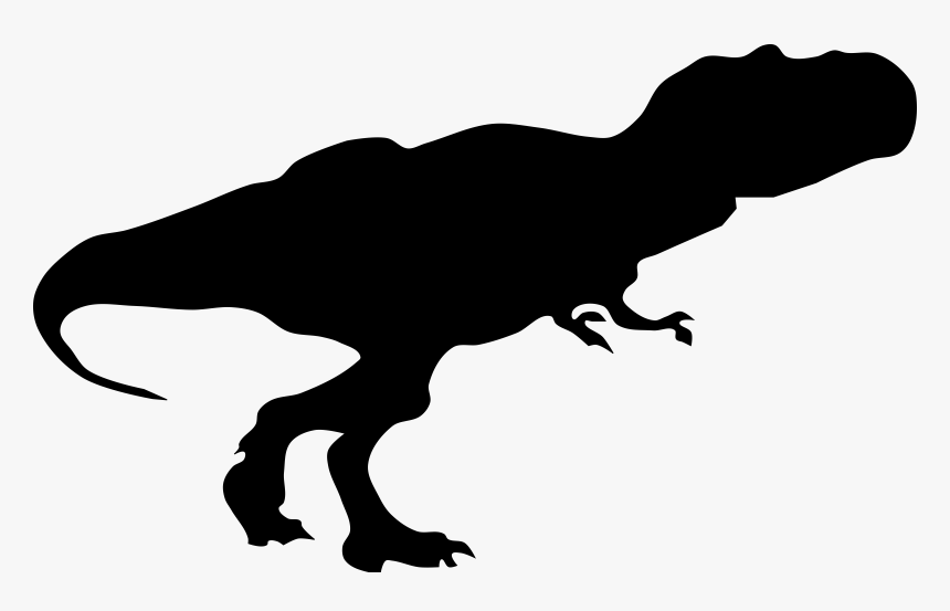Clipart - T Rex Dinosaur Silhouette, HD Png Download, Free Download