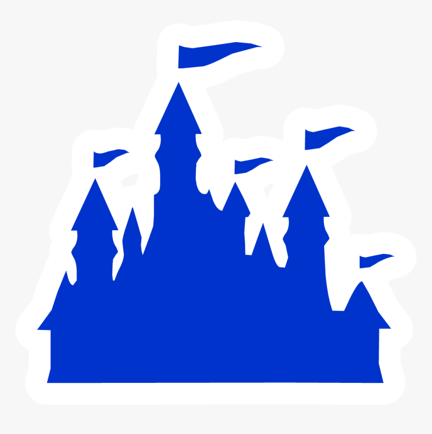 Free Disney World Castle Silhouette Clipart - Disney Castle Icon Png, Transparent Png, Free Download
