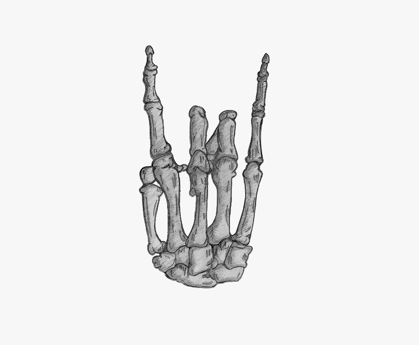 Transparent Rocks Tumblr Emoji - Heavy Metal Hand Tattoo, HD Png Download, Free Download