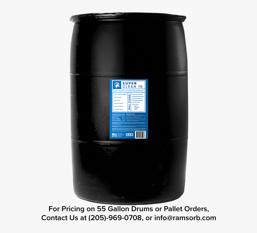 Super Clean 10 55 Gallon Drum - Guinness, HD Png Download, Free Download