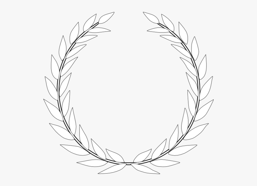 Drawn Leaf Vine Wreath - Olive Branch No Background, HD Png Download, Free Download