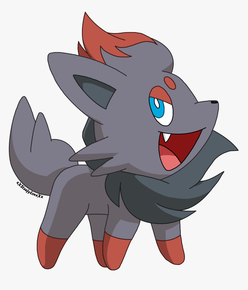 Zorua Pokemon Transparent Clipart Image - Pokemon Riolu And Zorua, HD Png Download, Free Download