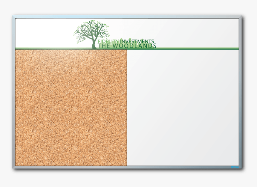 Fidelity Investments Cork Board/dry Erase Board Combo - Cork & Dry Erase Board, HD Png Download, Free Download