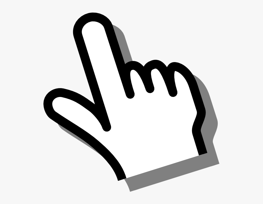 Cursor Hand Png Clipart - Mouse Pointer Hand Png, Transparent Png, Free Download
