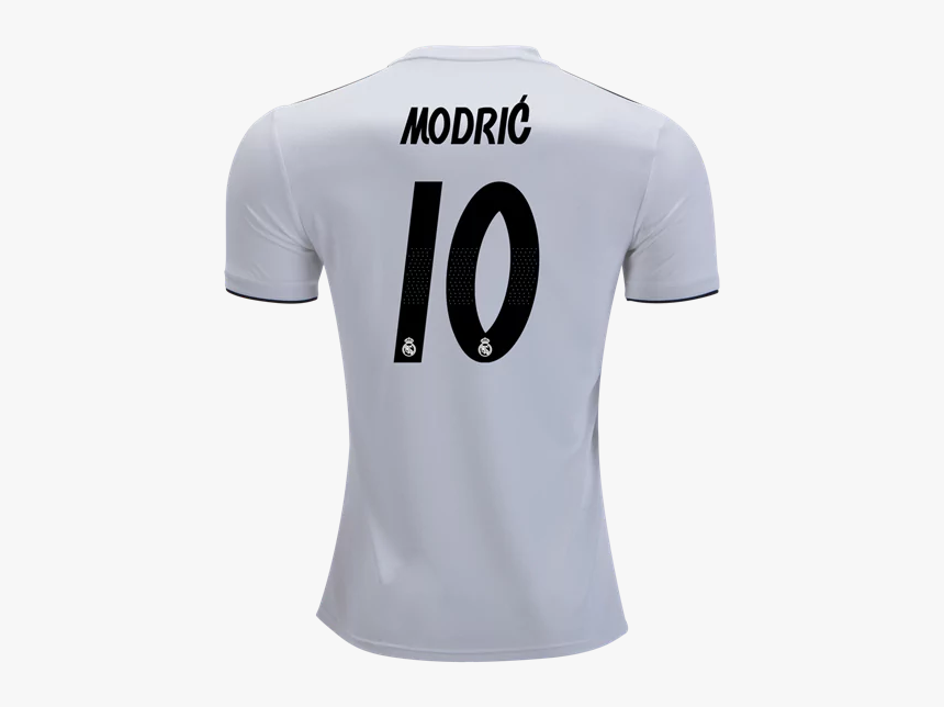 2018 19 Real Madrid Home Modric 10 Short Sleeve Jersey, HD Png Download, Free Download
