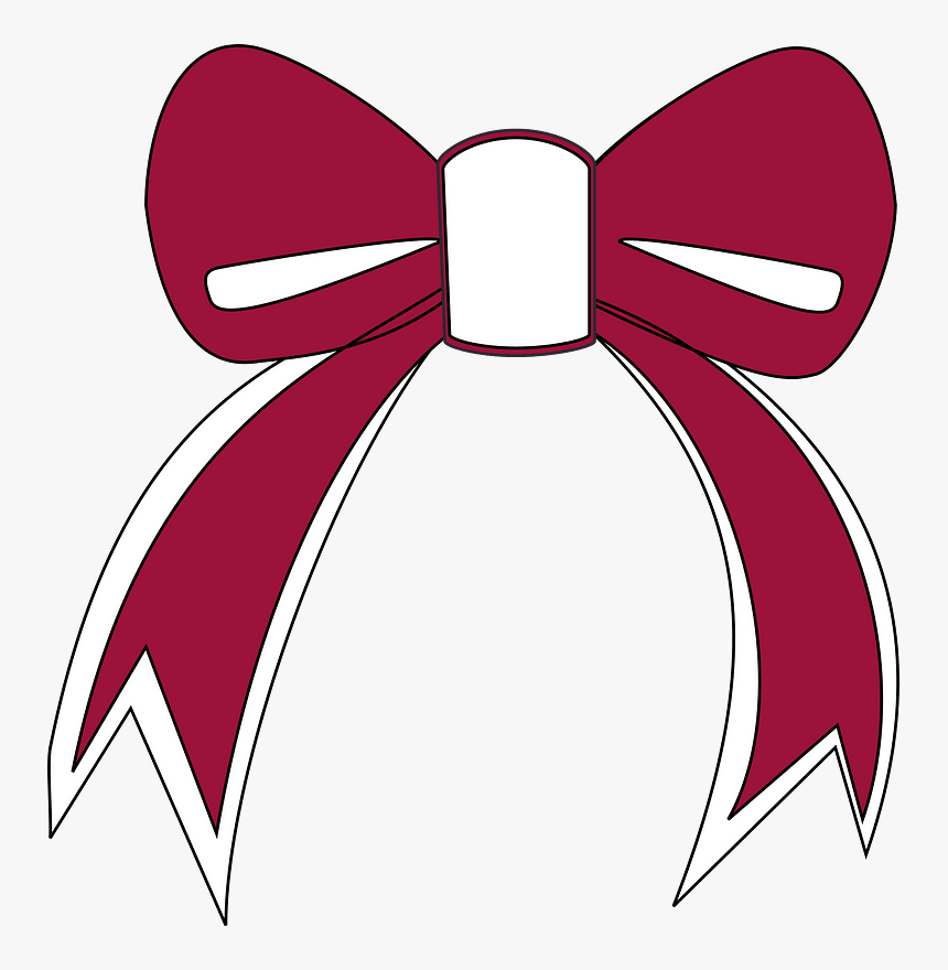 Graphic, Bow, Red Bow, Red And White Bow, Christmas - Pita Kupu Kupu Vektor, HD Png Download, Free Download