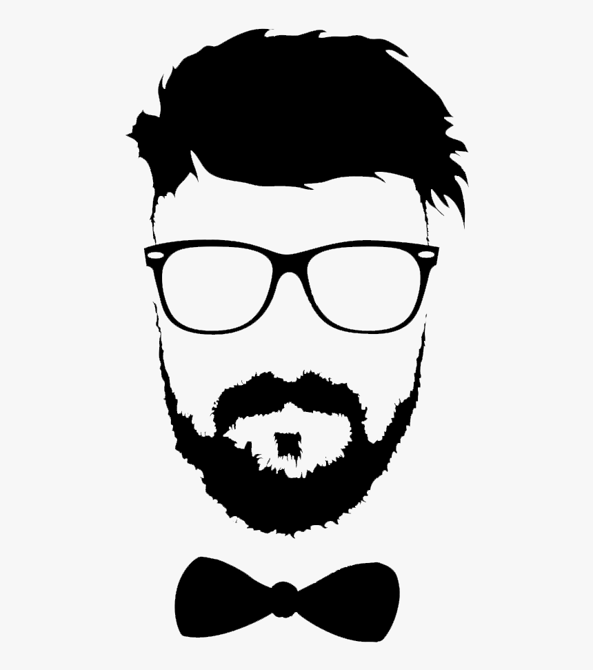 Hairstyle Beard Moustache Glasses Png File Hd Clipart - Beard Man Vector Png, Transparent Png, Free Download