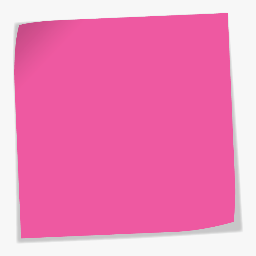 Pink Sticky Note Png - Pink Acrylic Sheet, Transparent Png, Free Download