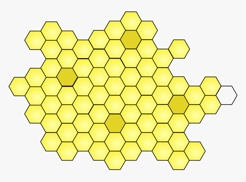 Honeycomb Yellow Design Free Picture - Beeswax Graphic, HD Png Download, Free Download