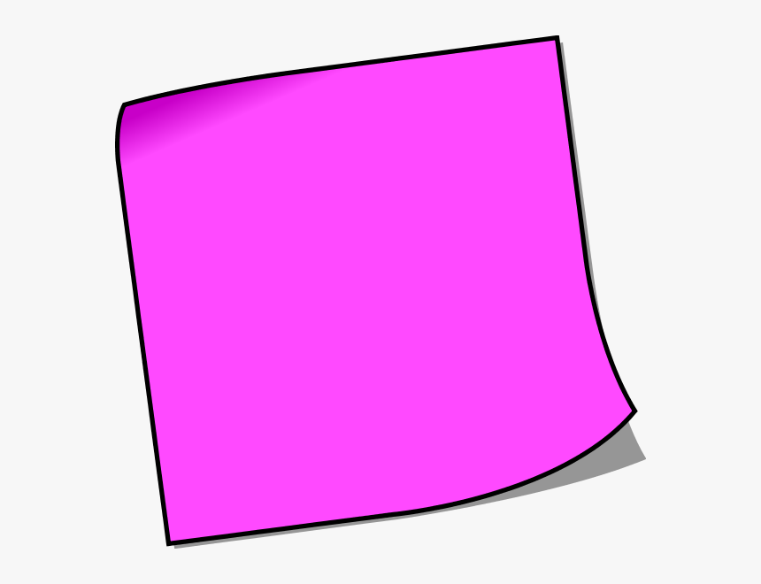 Pix For Pink Post It Notes Png - Colorful Sticky Note Clipart, Transparent Png, Free Download