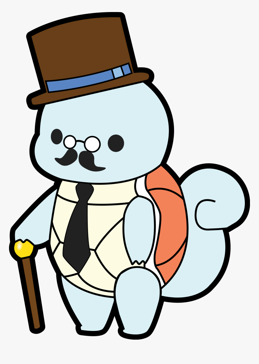 Squirtle With Top Hat, HD Png Download, Free Download