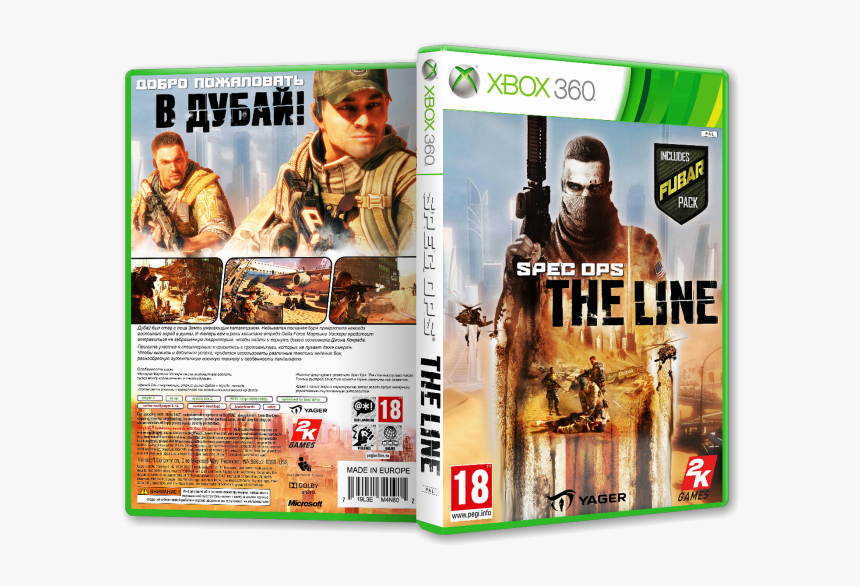 The Line Box Art Cover - Spec Ops The Line Xbox 360 Cover, HD Png Download, Free Download