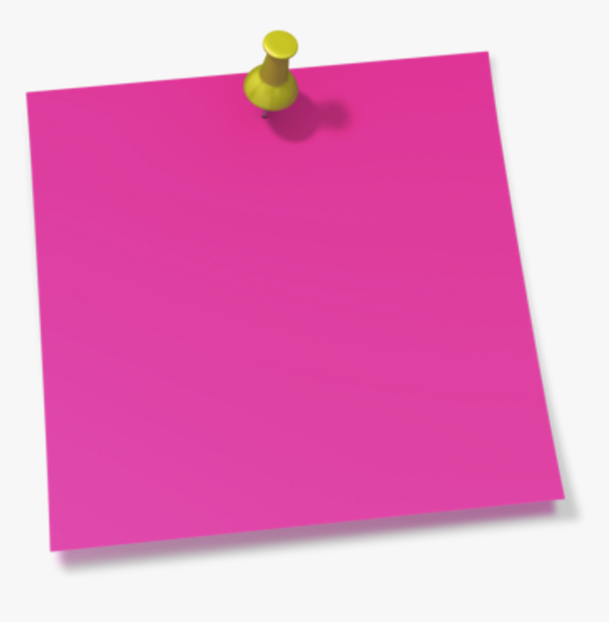 Transparent Thumbtack Png - Post Note Pink Png, Png Download, Free Download