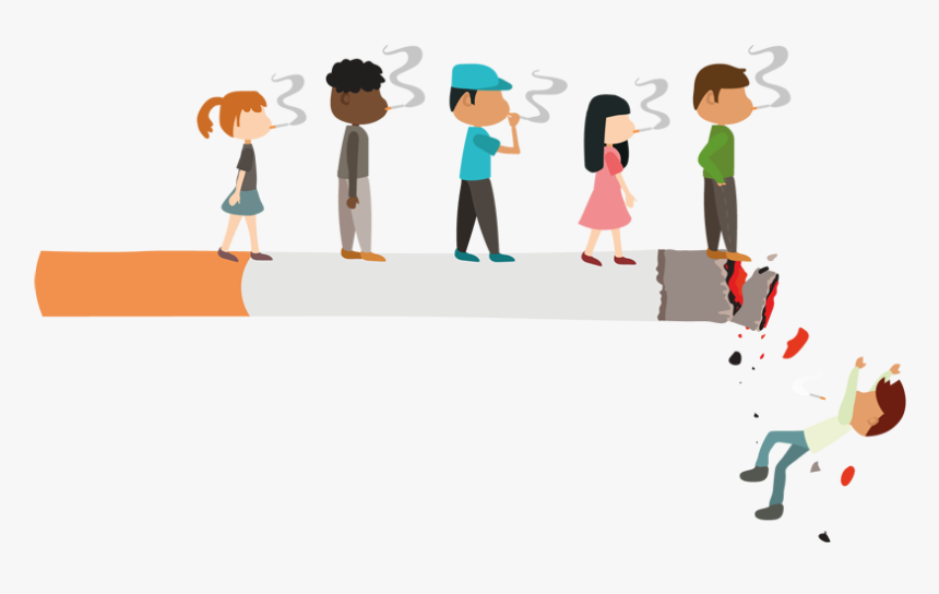 Smoking - Cartoon Third Hand Smoke, HD Png Download, Free Download