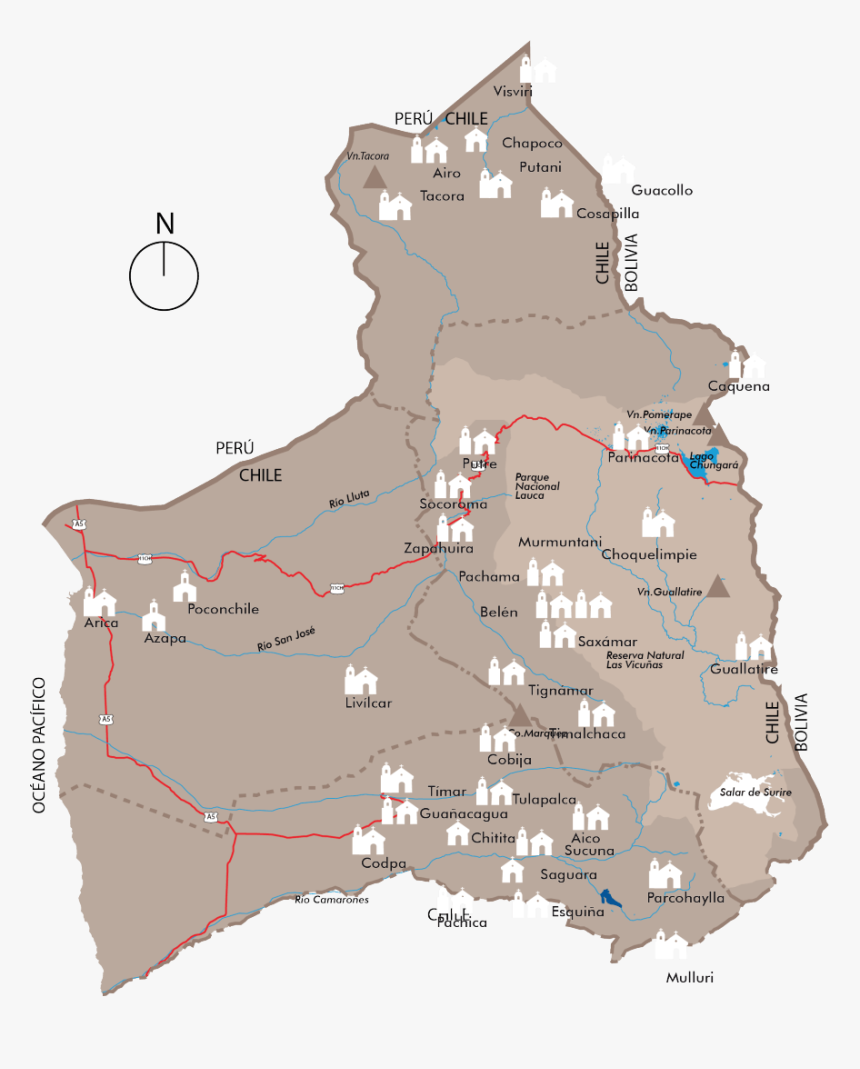 Mapa Arica Y Parinacota, HD Png Download, Free Download