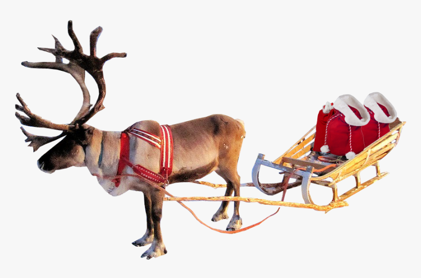 Download Free Sleigh Png Transparent Images Transparent - Santa Sleigh With Transparent Background, Png Download, Free Download