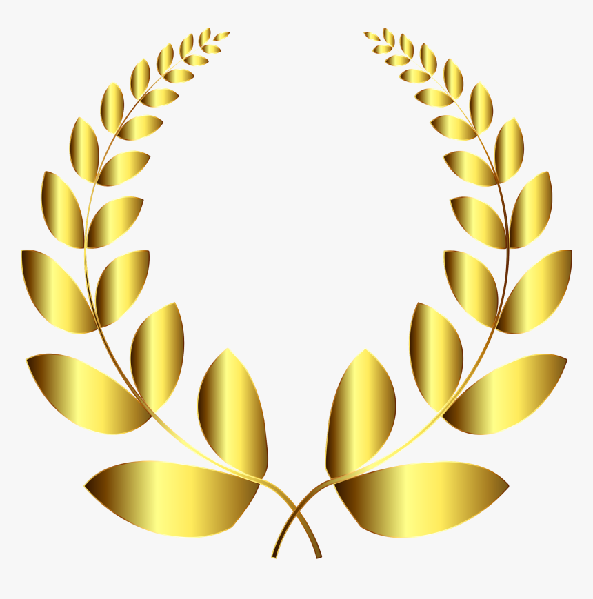Collection Of Laurel - Gold Laurel Wreath Clipart, HD Png Download, Free Download