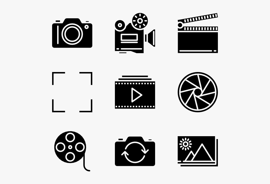 Photo And Video - Film Reel Icon Png, Transparent Png, Free Download