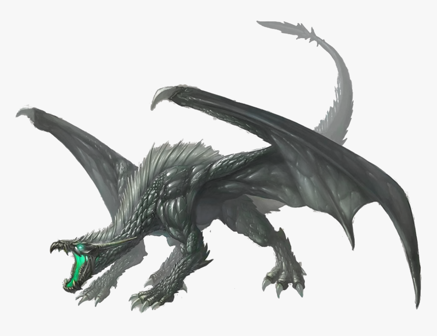 Dragon Png - Grey Dragon Png, Transparent Png, Free Download