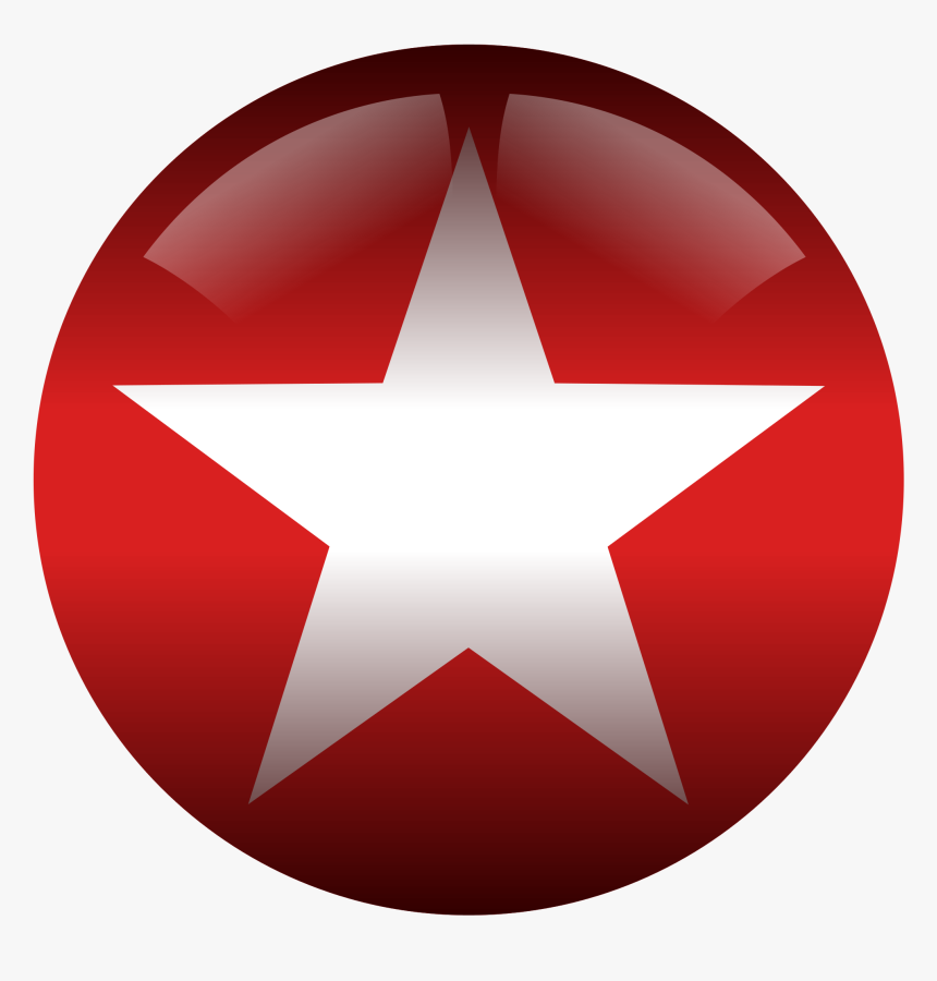 Red And White Star, HD Png Download, Free Download