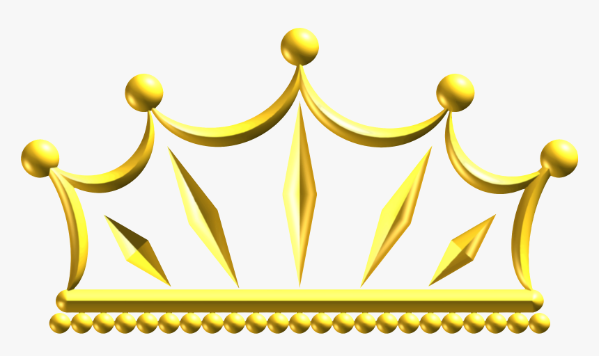 Computer Clipart Crown - Gold Crown Png Hd, Transparent Png, Free Download