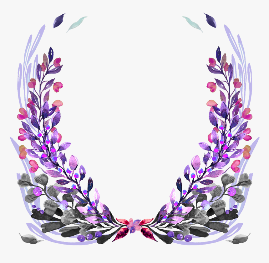 Transparent Background Lavender Wreath Clipart, HD Png Download, Free Download