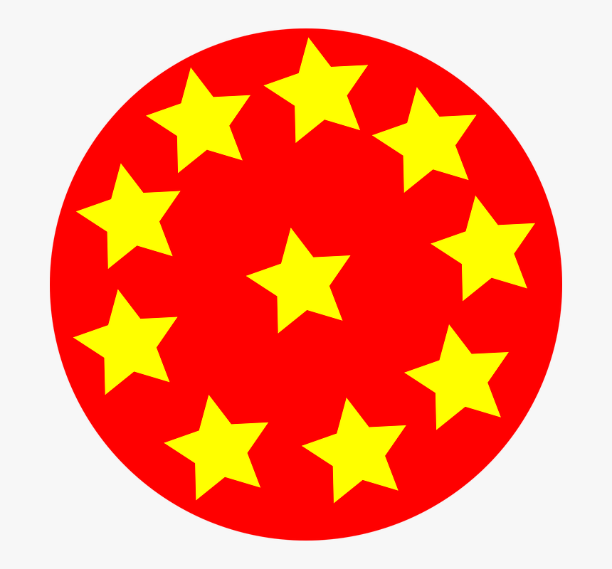 Circle, Red, Stars, Yellow, Design, Colorful, Symbol - Happy Birthday 12 Brother, HD Png Download, Free Download