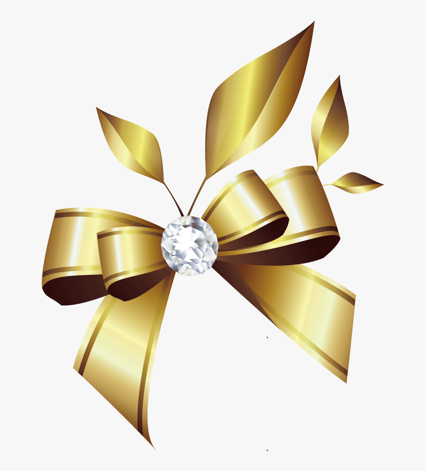 Diamond Jewellery Brilliant Bow Vector Ribbon Clipart - Isro Completes 50 Years, HD Png Download, Free Download