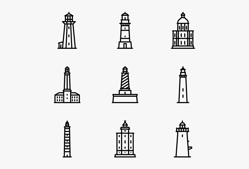 Clip Art Lighthouse Vector - Lighthouse Icon Png, Transparent Png, Free Download