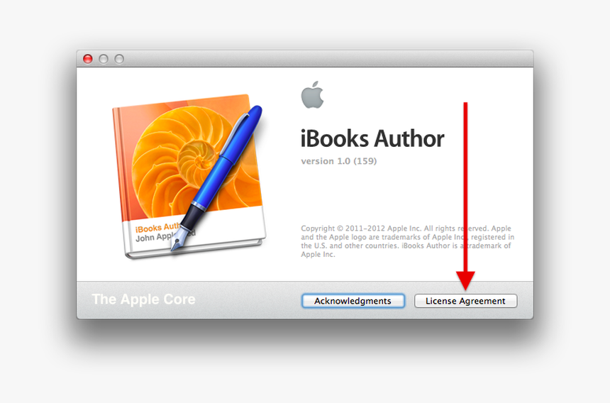 Ibooks Author License Agreement - Ibooks Author, HD Png Download, Free Download