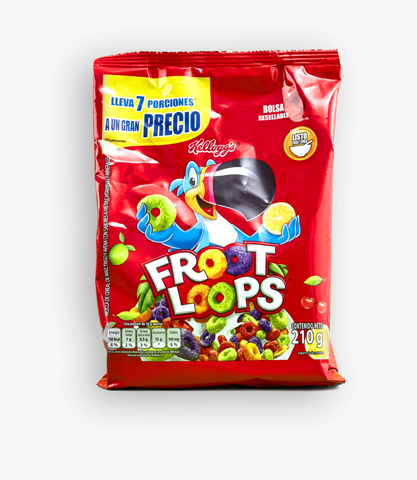 Cereal Froot Loops Bolsa Resellable - Froot Loops Bolsa, HD Png Download, Free Download