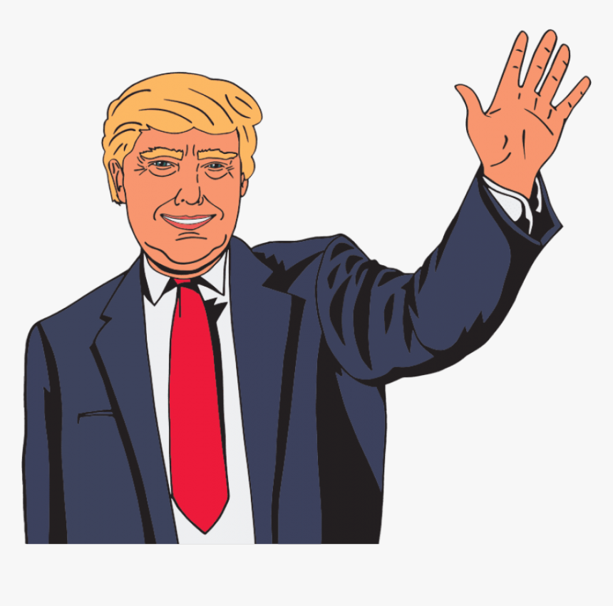 Cartoon Drawing Donald Trump, HD Png Download, Free Download