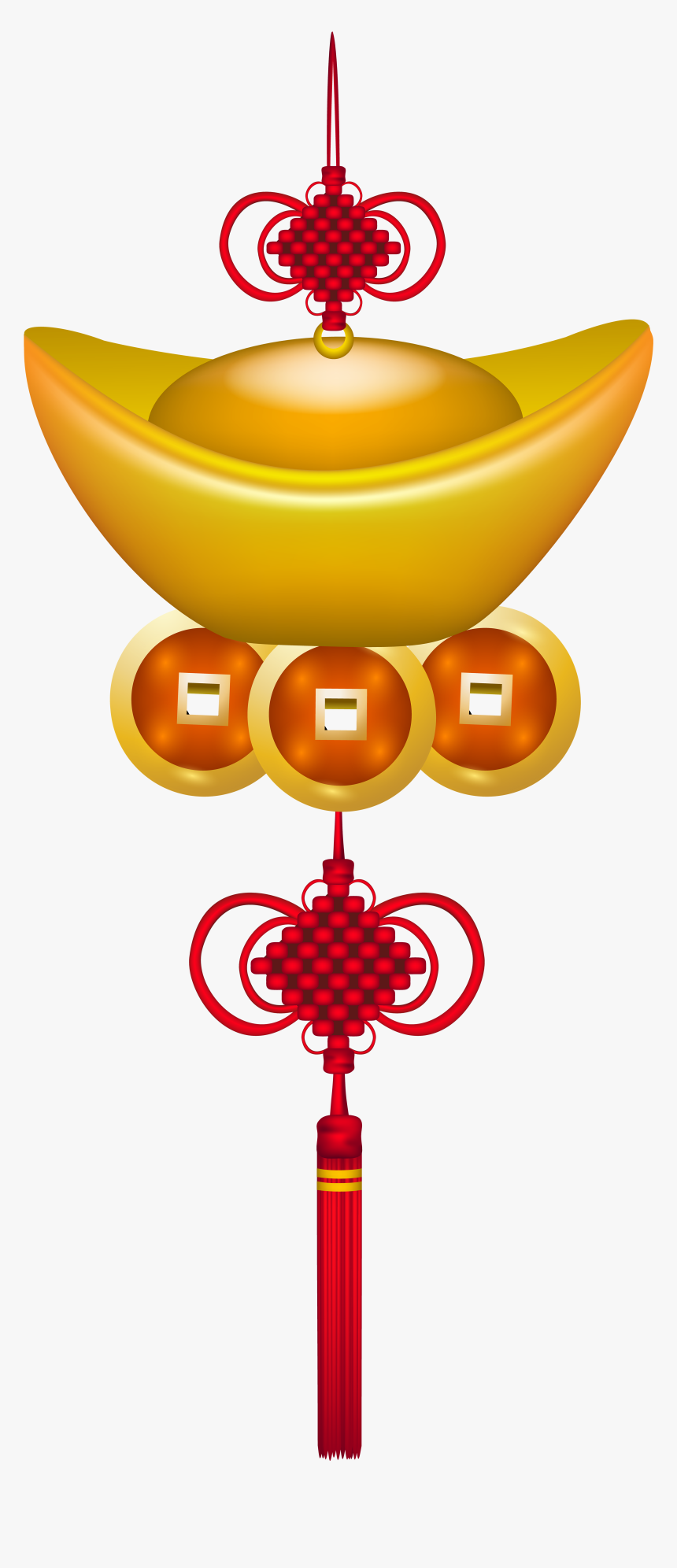Chinese Ornament Png Clip Art - Chinese New Year Ornaments Png, Transparent Png, Free Download