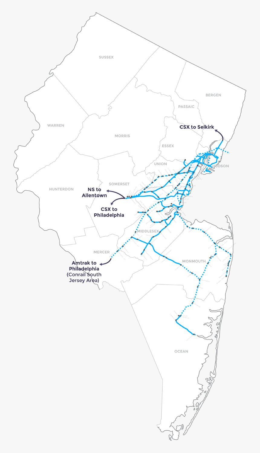 Conrail Shared Assets Map, HD Png Download, Free Download