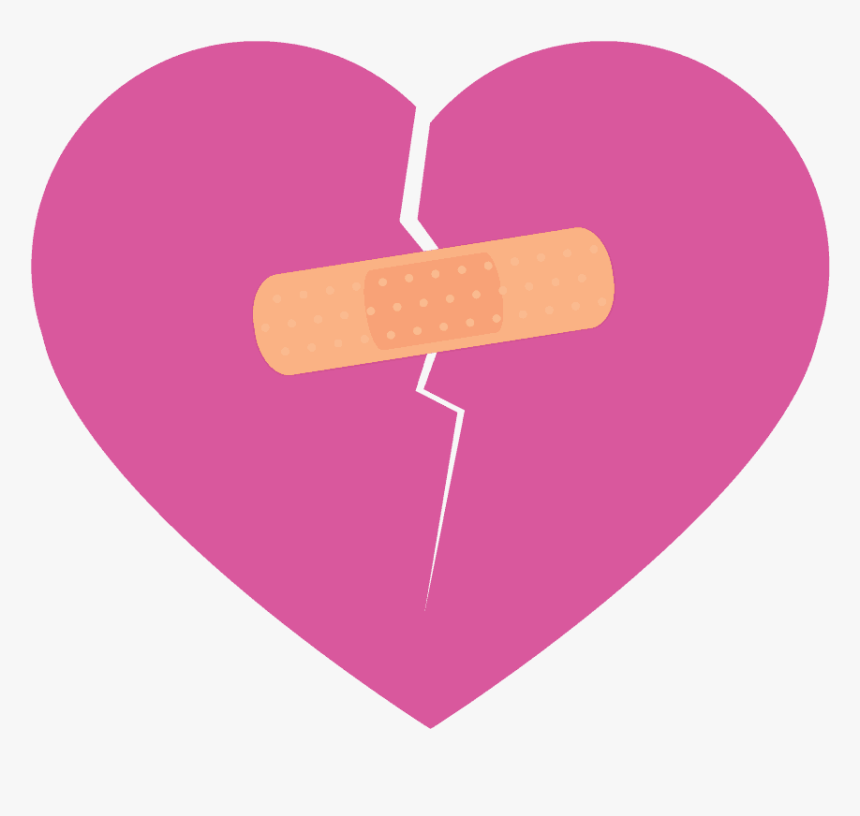 Broken Heart With Bandaid, HD Png Download, Free Download